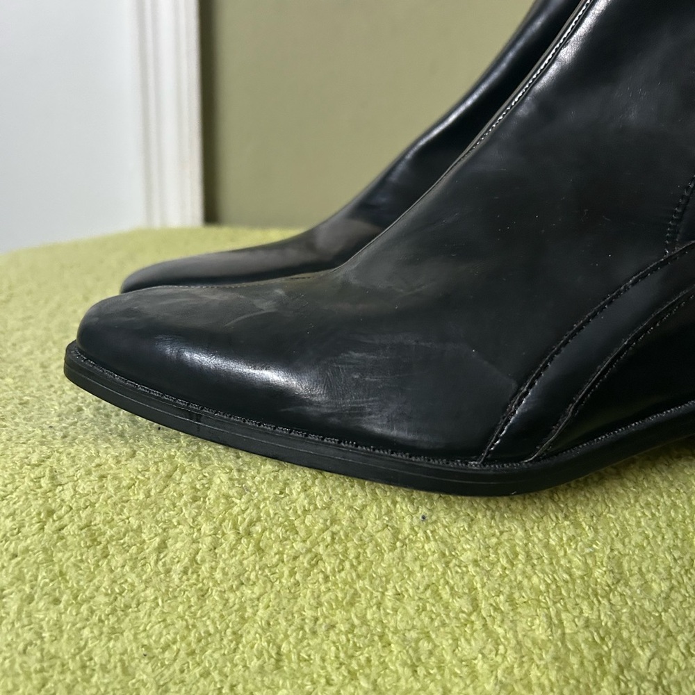 NWT Zara Sleek Black Ankle Booties Sz 9 - Picture 9 of 14